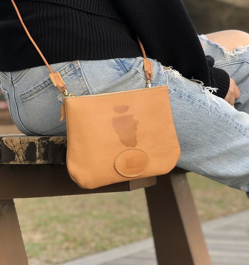 肂肶 rabbit — butt bag series | oblique small bag (removable shoulder strap) - Messenger Bags & Sling Bags - Genuine Leather 
