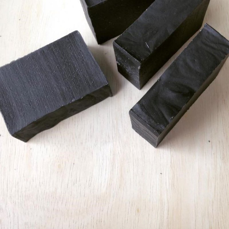 Bamboo Charcoal Soap - Soap - Other Materials Black