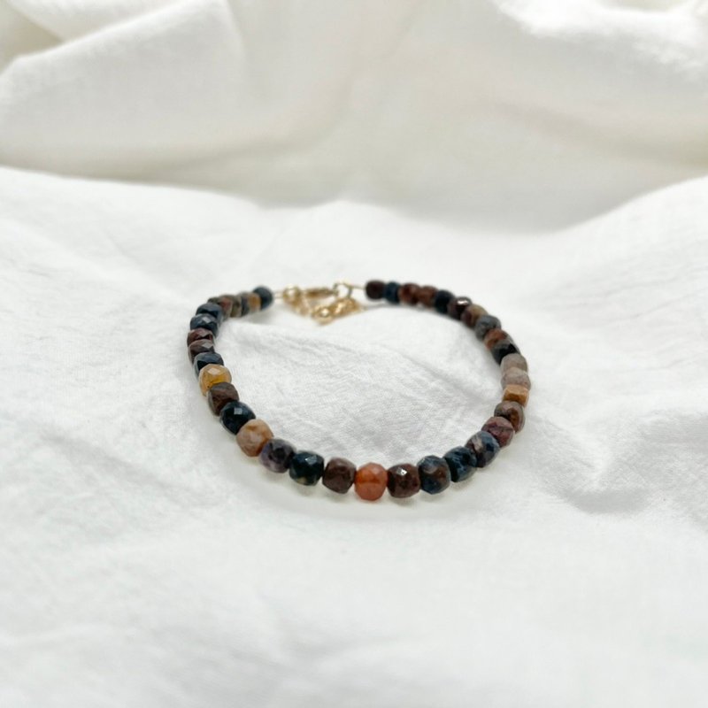 Natural pietersite bracelet - สร้อยข้อมือ - หยก สีเขียว