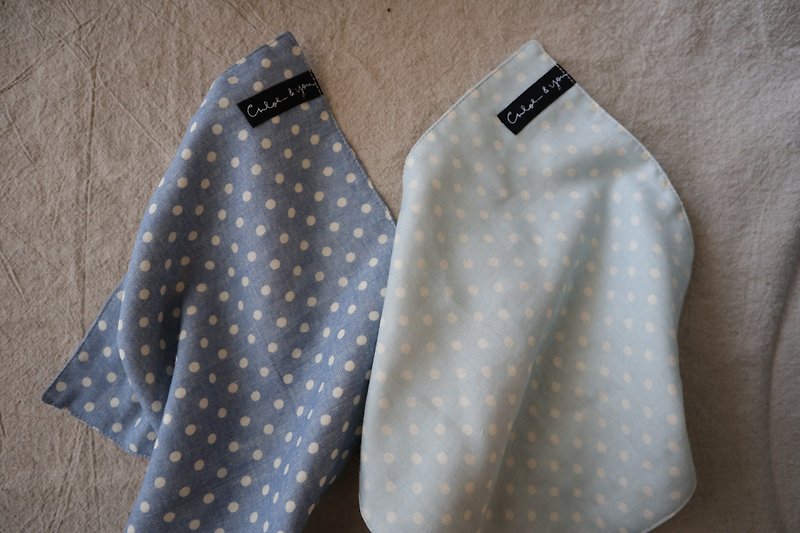 Double yarn handkerchief (a cowboy blue is sold only for light blue one) - ผ้าเช็ดหน้า - ผ้าฝ้าย/ผ้าลินิน 