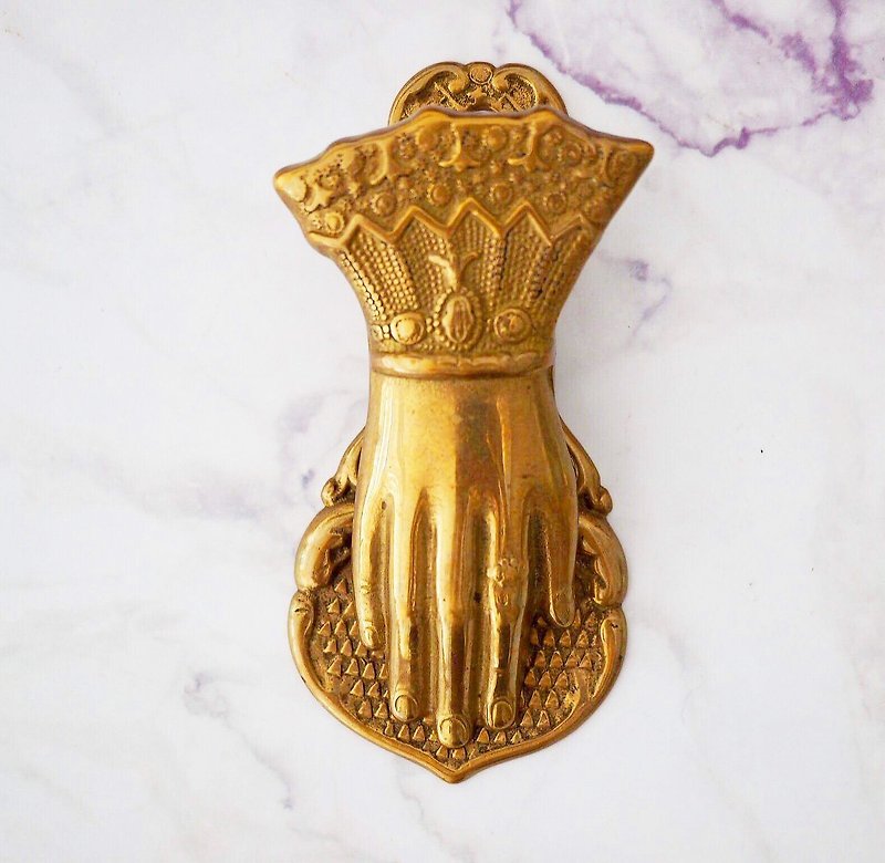 英國黃銅古董仕女手夾/信件夾 - 擺飾/家飾品 - 銅/黃銅 