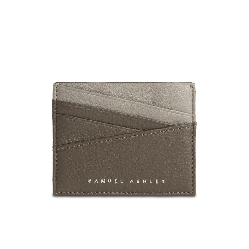 【NEW IN】Silas Cowhide Leather Card Holder - Khaki | Gift for Unisex - Card Holders & Cases - Genuine Leather Khaki