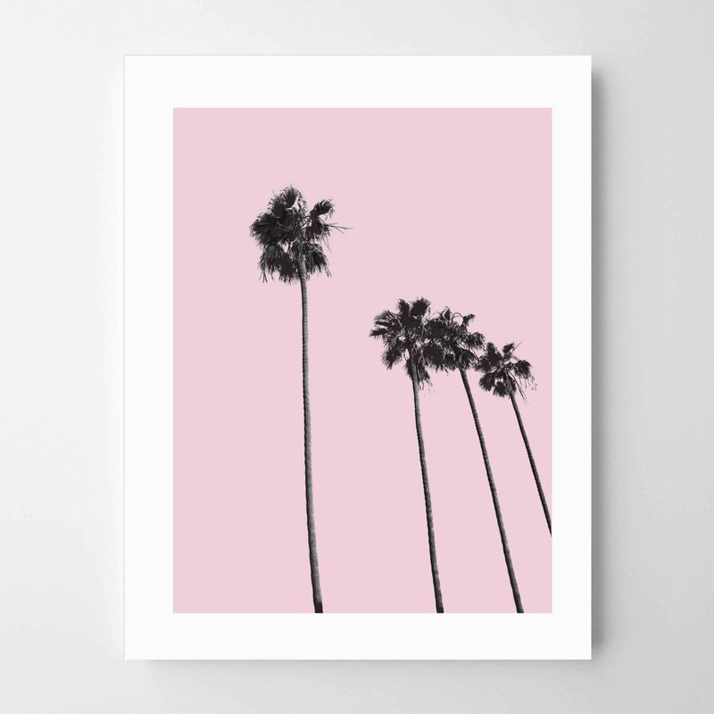palm tree art #4 海報 畫 臥室 浴室 餐廳 咖啡廳 - 擺飾/家飾品 - 紙 