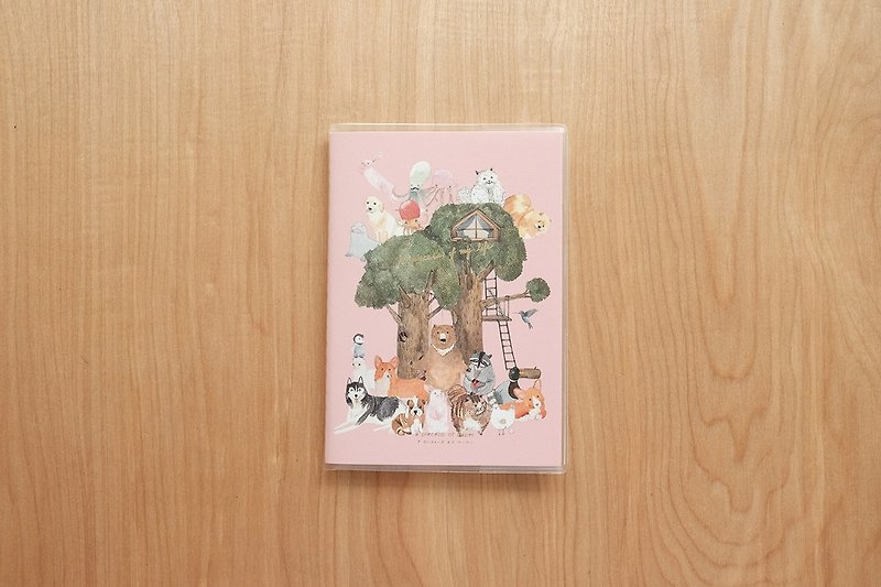 プランナーA6：Animal Woohoo（48ページ） - ノート・手帳 - 紙 ピンク