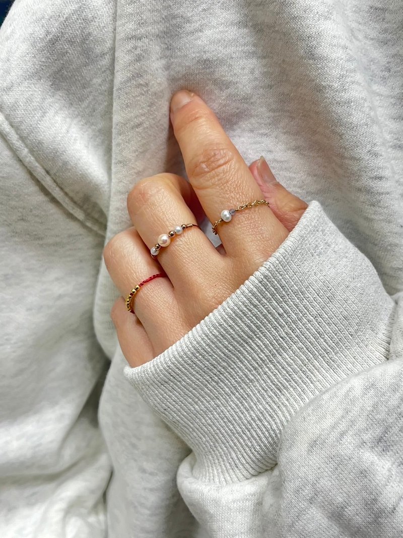 Japanese Akoya Pink-Toned Pearl 14K Rose Gold Ring - แหวนทั่วไป - ไข่มุก สึชมพู