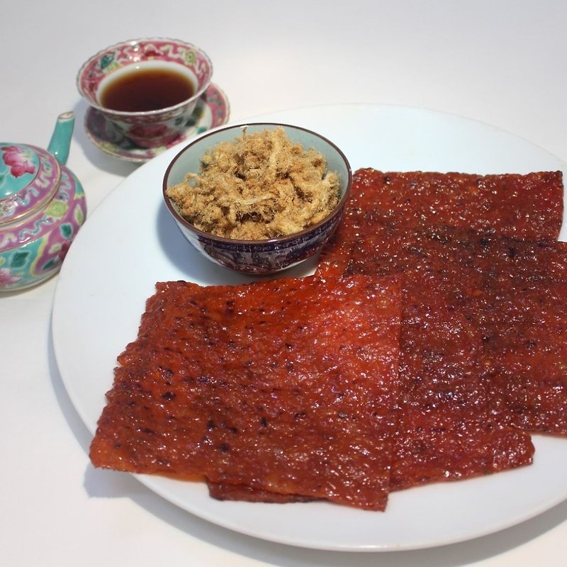 Penang ancient charcoal-roasted pork jerky - เนื้อและหมูหยอง - พลาสติก ขาว