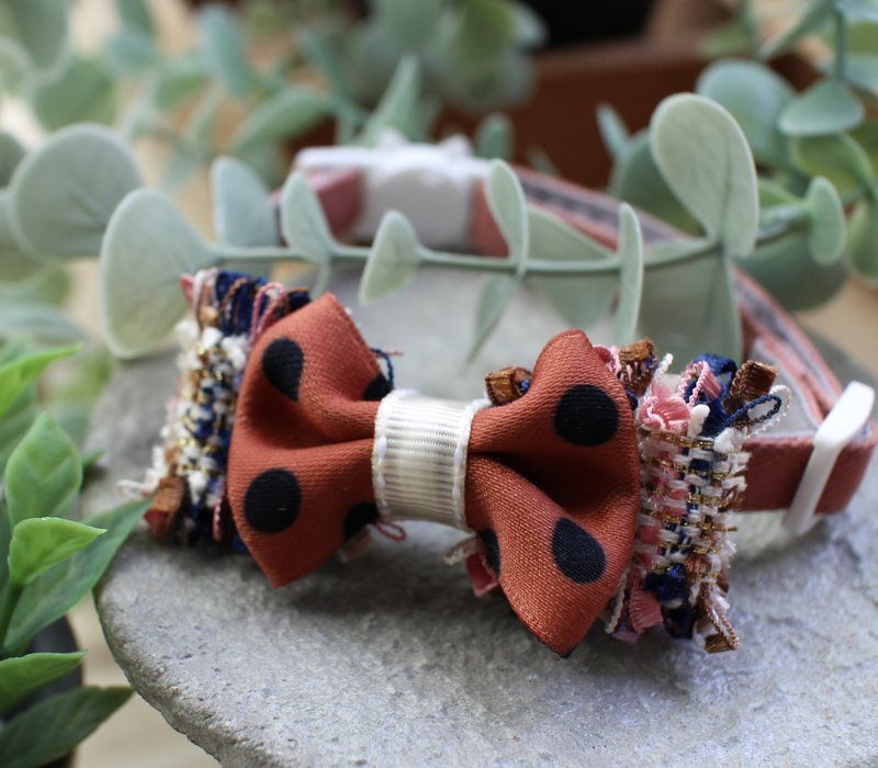 Amber Jelly Bow Pet Collar - Collars & Leashes - Cotton & Hemp 