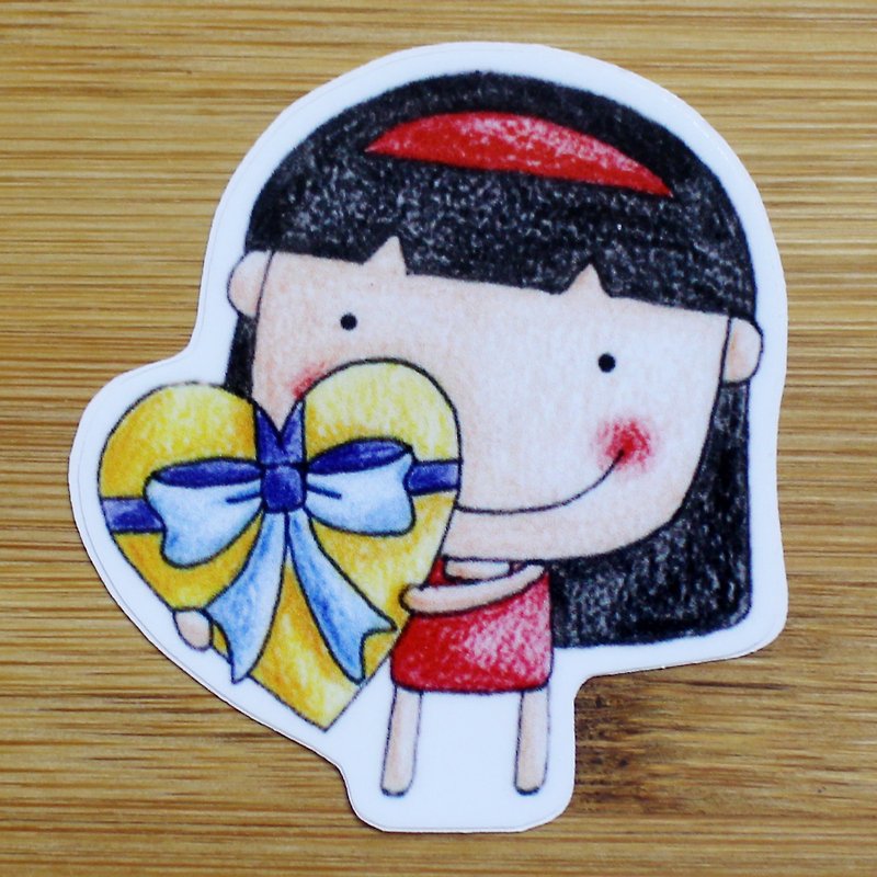 Waterproof stickers (small) _ girls love - สติกเกอร์ - พลาสติก 