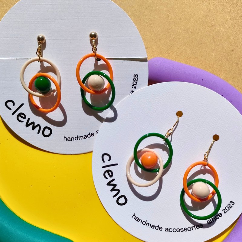 Maru tama Maru – vegitables, Earrings / Clip-on Earrings - 耳環/耳夾 - 其他材質 多色