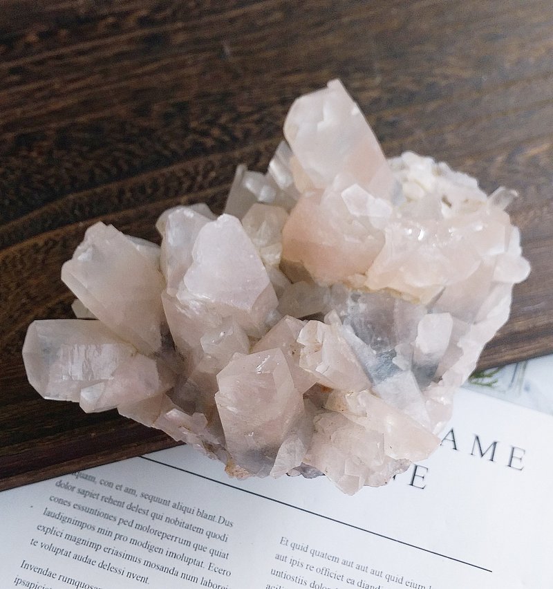 Calcite 湖北產地 粉色方解石 晶簇形 天然礦石 原礦 - 擺飾/家飾品 - 其他材質 