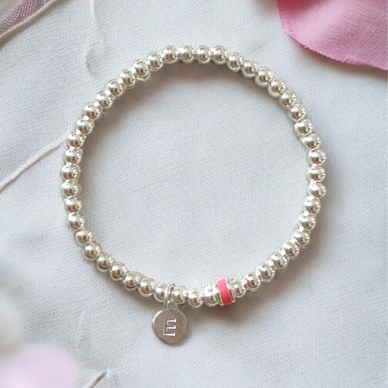 Initial 925 Silver Bracelet - สร้อยข้อมือ - เงินแท้ 