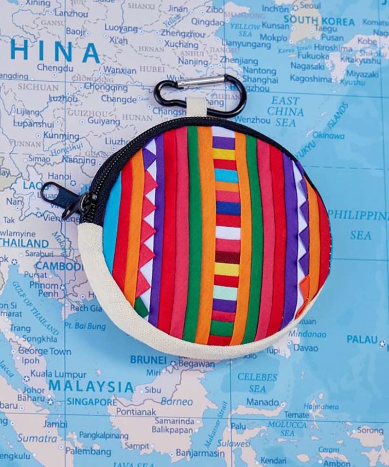 【Popular Pre-Order】Unique Round Small Bag for Special Offer Around the World-Thailand (5 Colors) TGFP2201 - กระเป๋าใส่เหรียญ - วัสดุอื่นๆ หลากหลายสี