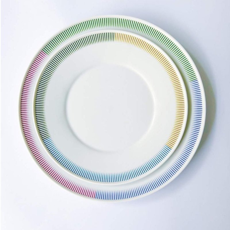 [Out of Print Release] PC Outline Rainbow Series Disc - Plates & Trays - Porcelain White