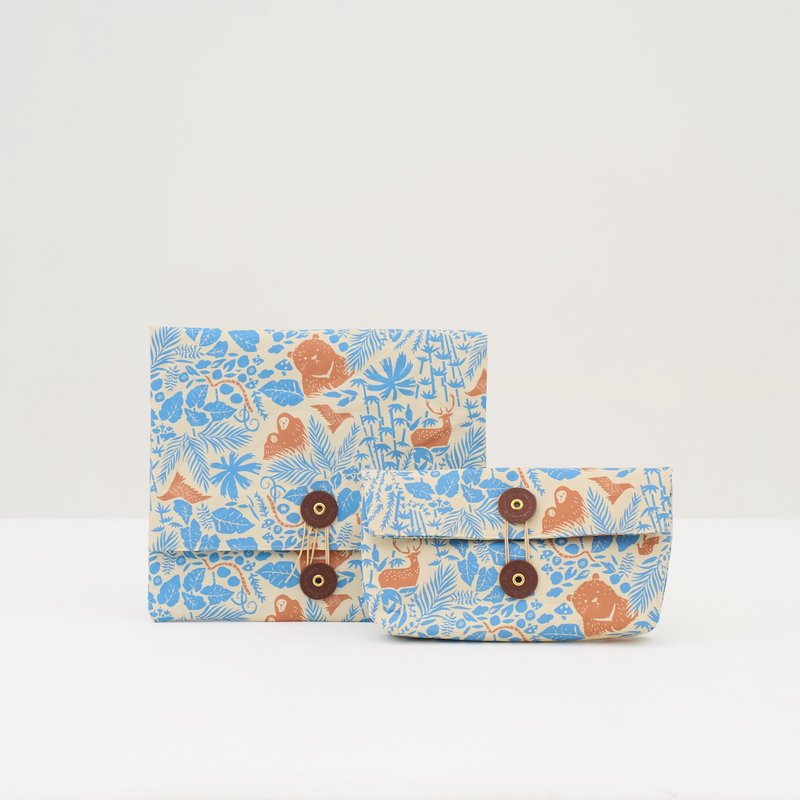 Printing music - Toiletry Bags & Pouches - Eco-Friendly Materials Blue