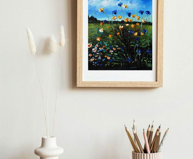 油絵 絵画 【野花の風景】 油絵 絵画 【野花の風景】 - HR | minne byGMOペパボ 国内最大
