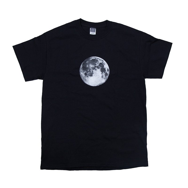 Realistic print. Far side of the moon T-shirt Unisex S ~ XXL size Tcollector - Unisex Hoodies & T-Shirts - Cotton & Hemp Black