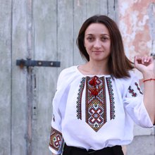 刺繍ウクライナ刺繍伝統的な服シャツギフト服女性 - ショップ Ta