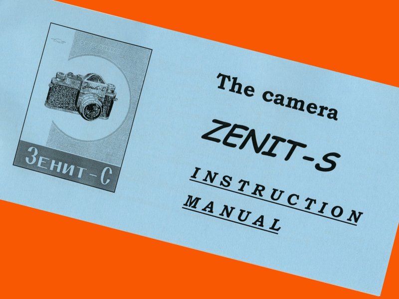 ENGLISH MANUAL fr ZENIT-S ZENIT-C SLR camera M39 Industar-50 INSTRUCTION BOOKLET - 相機/拍立得/底片相機 - 紙 