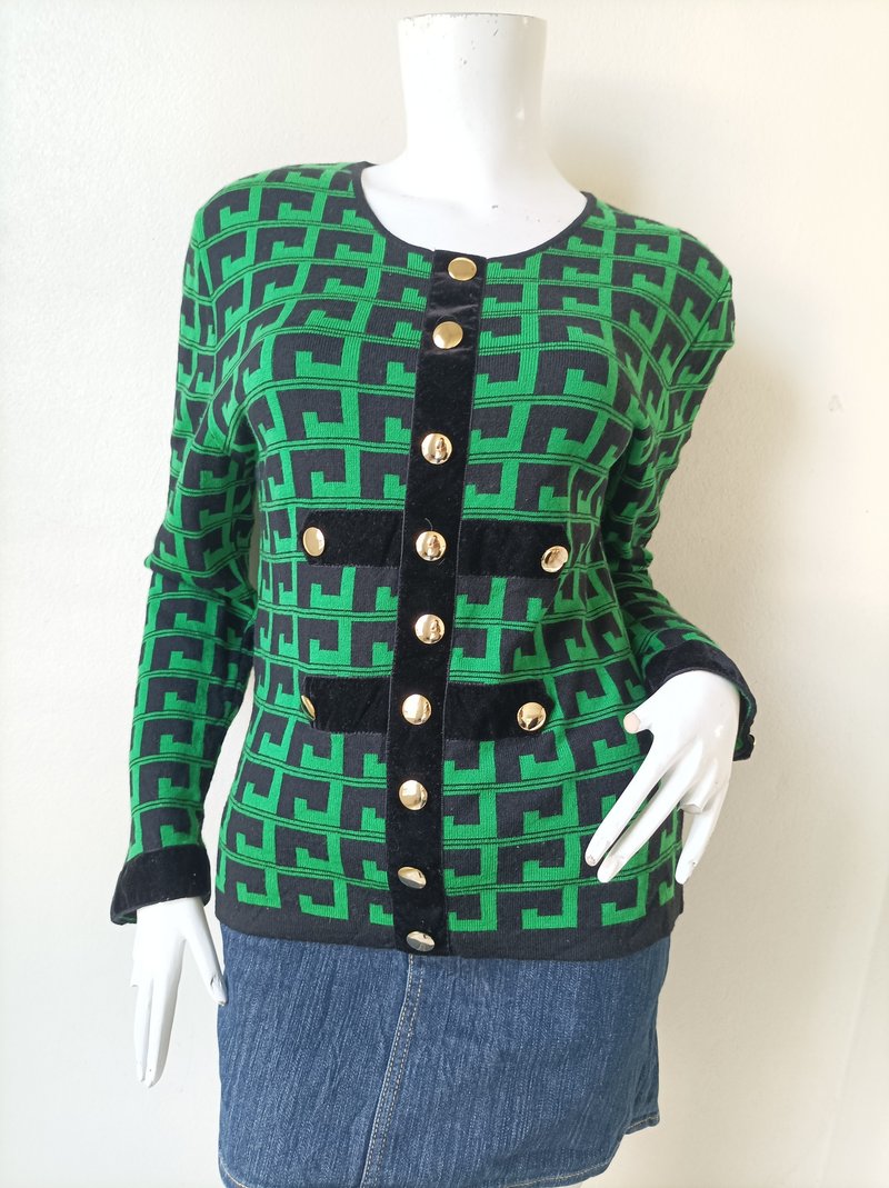 Vintage Rocco Barocco Sweater/Top. Casual Style - 女毛衣/針織衫 - 羊毛 