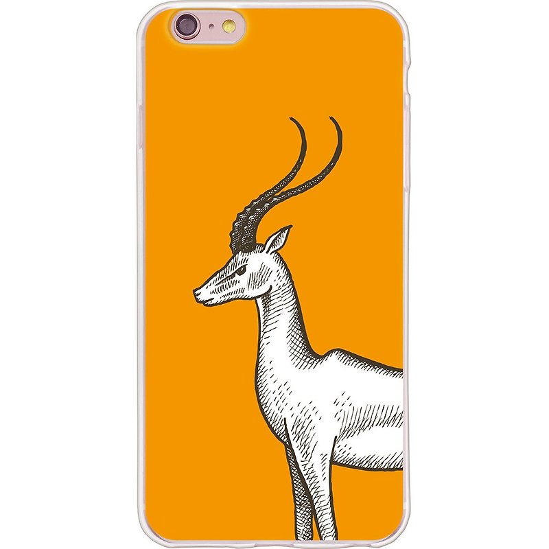 New Year designers - [] -TPU wild antelope phone shell "iPhone / Samsung / HTC / LG / Sony / millet" * - Phone Cases - Silicone Orange