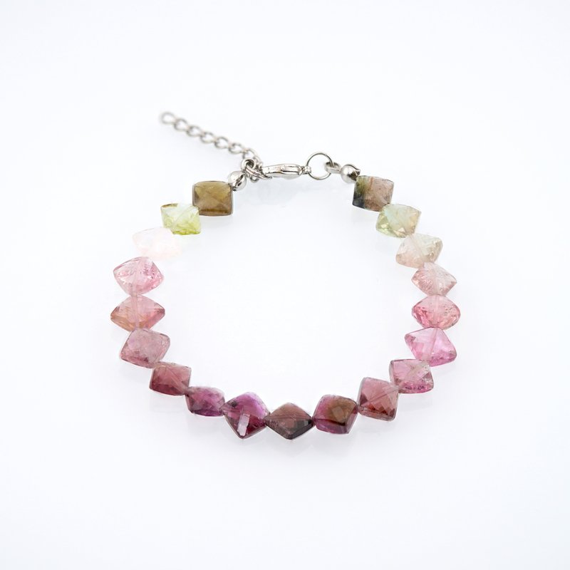 PolyGram Jewelry-Natural Colored Tourmaline Bracelet - Bracelets - Gemstone 