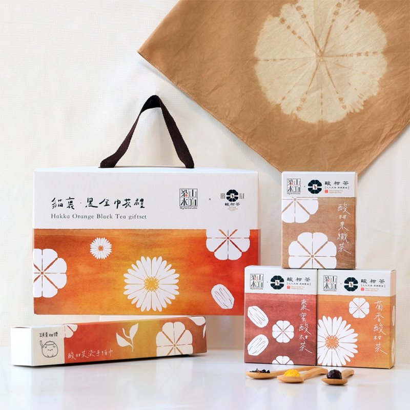 [Christmas Gift Box] [Liangshan Shuipo] Maoli Black Gold Turban Tea Gift (Lime Tea Gift Box) - Tea - Fresh Ingredients Brown