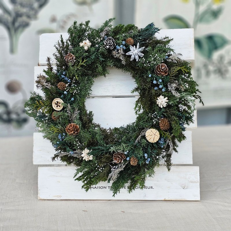 Forest Star Everlasting Wreath - Dried Flowers & Bouquets - Plants & Flowers Green