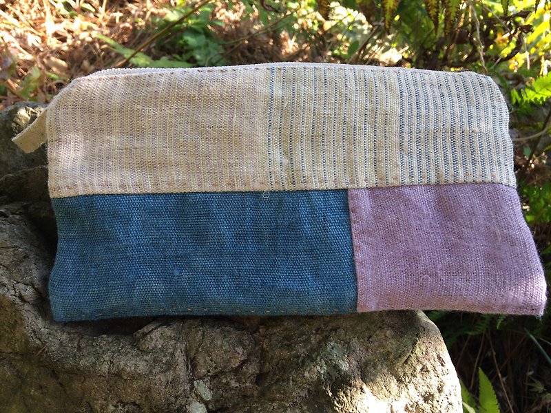 Handwoven hemp wallet L - Wallets - Cotton & Hemp Multicolor