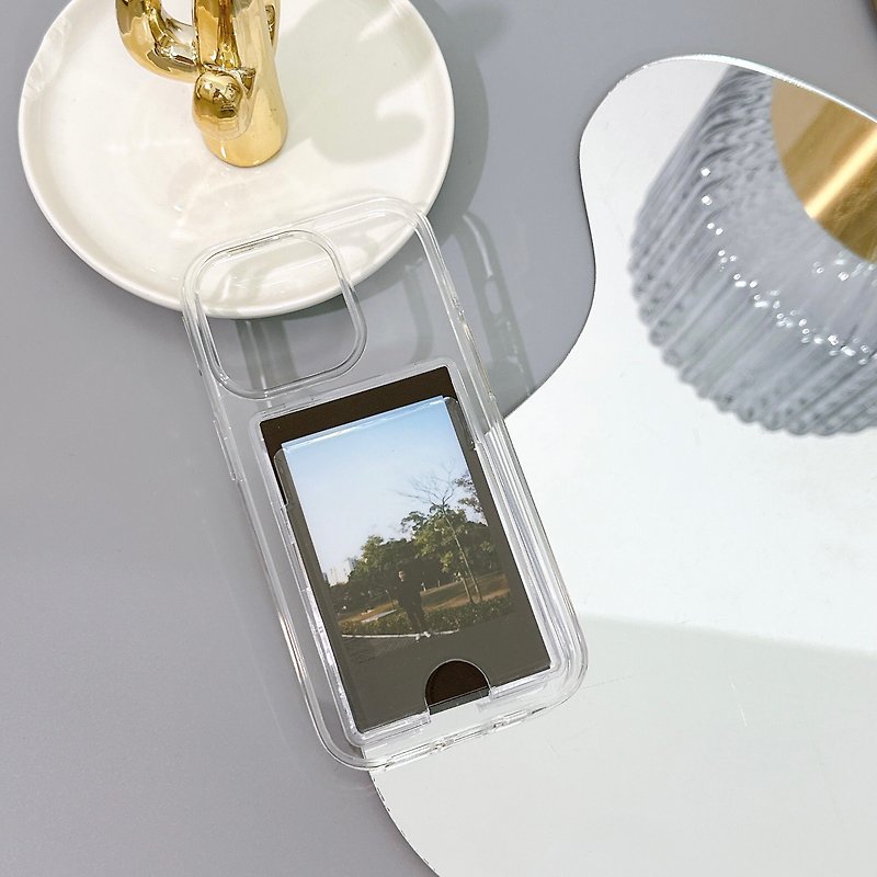 塑膠 手機殼/手機套 透明 - 超透明卡槽防摔iPhone 手機保護殼