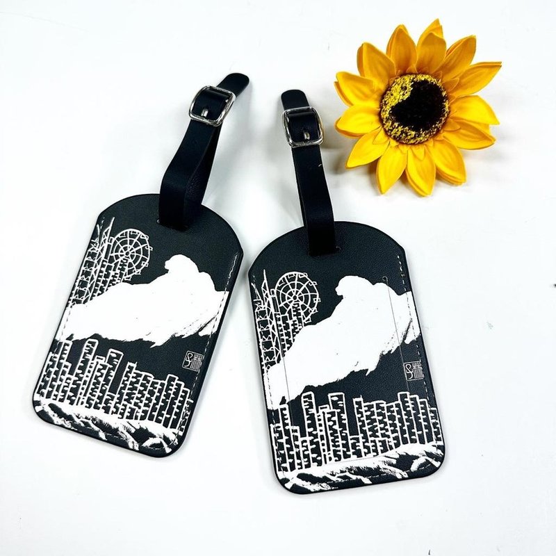 【Luggage Tag - Hand Painting】Lion Rock Hill - Luggage Tags - Faux Leather Multicolor