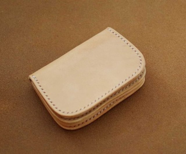 Genuine leather gusset business card holder - Shop babylonica japan Other -  Pinkoi