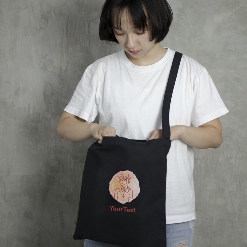 【客製化禮物】【名畫二創系列】直式帆布袋 - 手袋/手提包 - 棉．麻 多色