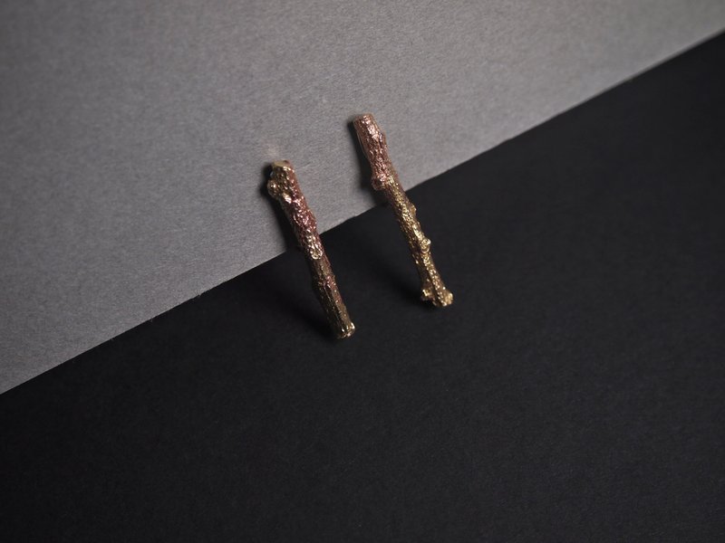 【Plant系列】 #a113 樹枝夾式耳環/ 925銀/ 手工禮物/ 客製化 - 耳環/耳夾/耳骨夾 - 銀 金色
