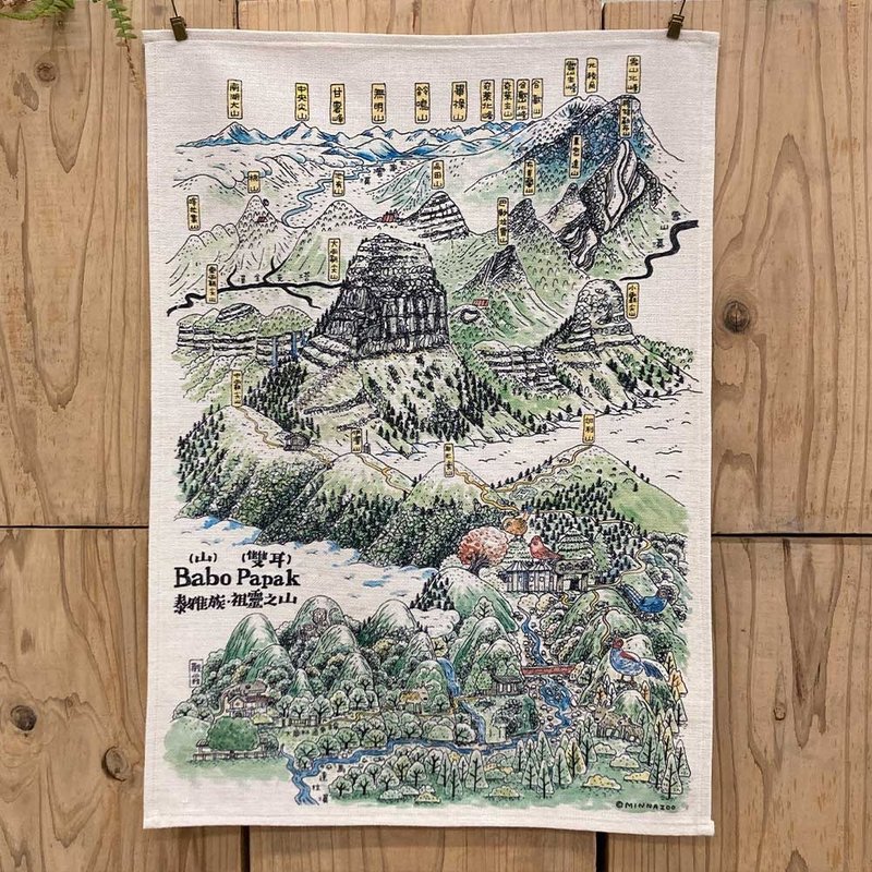 Taiwan Map Tapestry - Dabajianshan - Posters - Polyester 