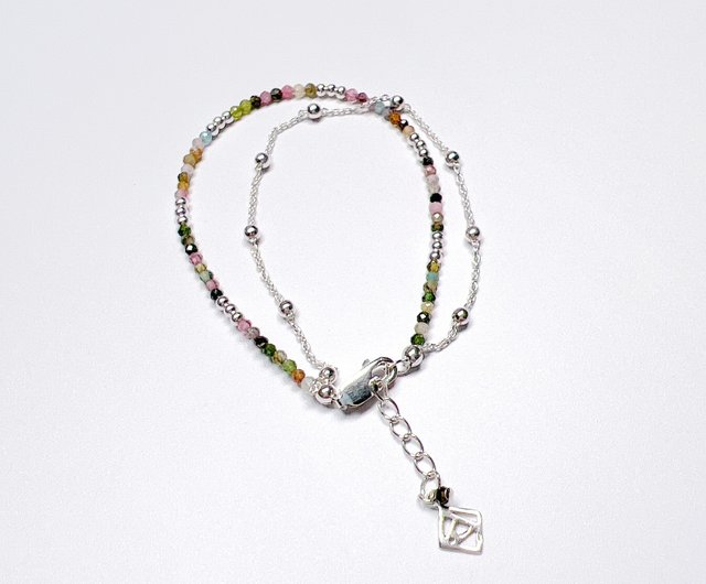 グッドチェーンペアシリーズ_カラフルトルマリン/石ブレスレット