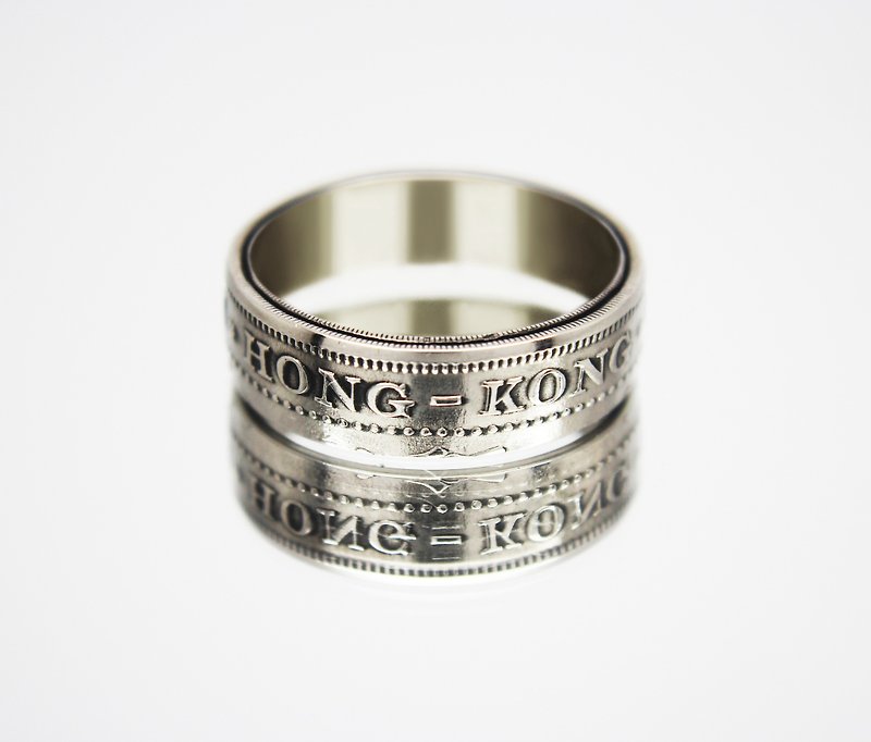 其他金屬 戒指 - Hong Kong Coin Ring 50 cents 1951 hong kong ring coin rings for men coin ring