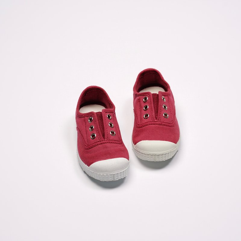 西班牙國民帆布鞋 CIENTA 70997 20 波爾多紅 經典布料 童鞋 - 童裝鞋 - 棉．麻 紅色