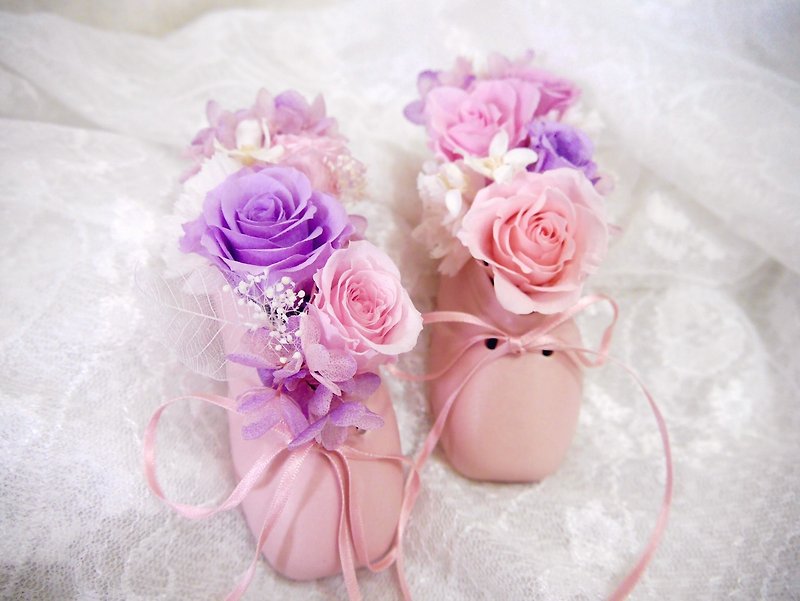AMILUS waltz ballet shoes, no withered flower ceremony - Dried Flowers & Bouquets - Plants & Flowers Pink