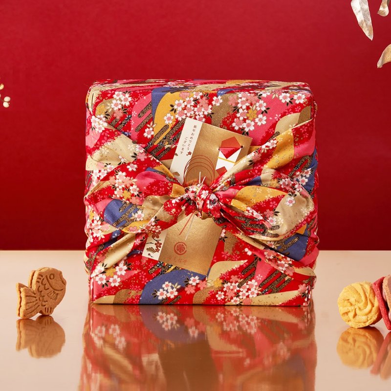 [New Year’s Day Gift Box Pre-order] Sui Chun Lihua – Comprehensive Cookie Furoshiki Gift Box - Handmade Cookies - Fresh Ingredients 