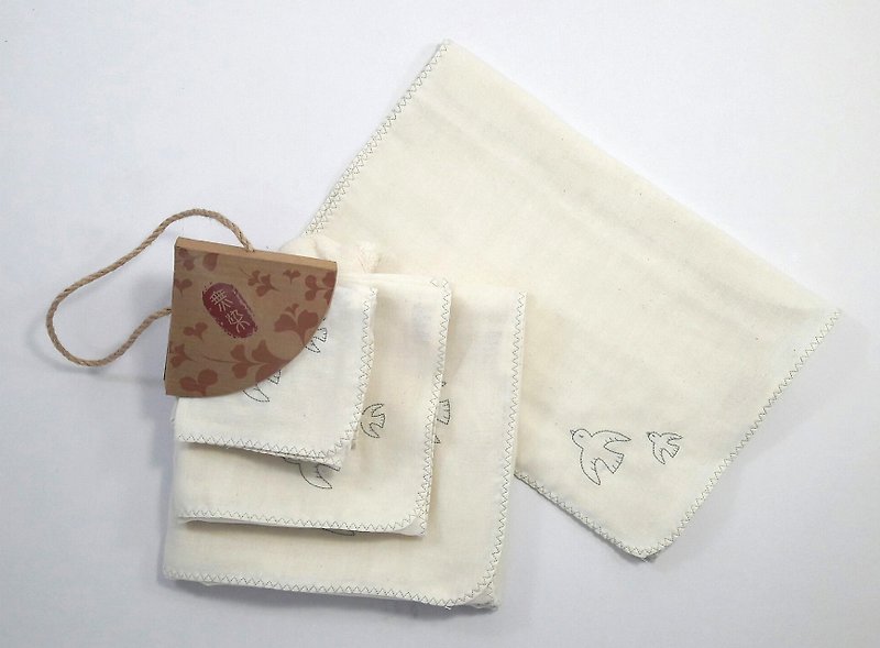Pet baby gauze towel group-flying pigeon - Bibs - Cotton & Hemp 