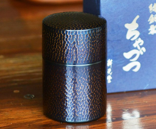 日本新光堂日本製純銅鎚目紋茶葉罐/茶筒-多色可選- 設計館日本新光堂 