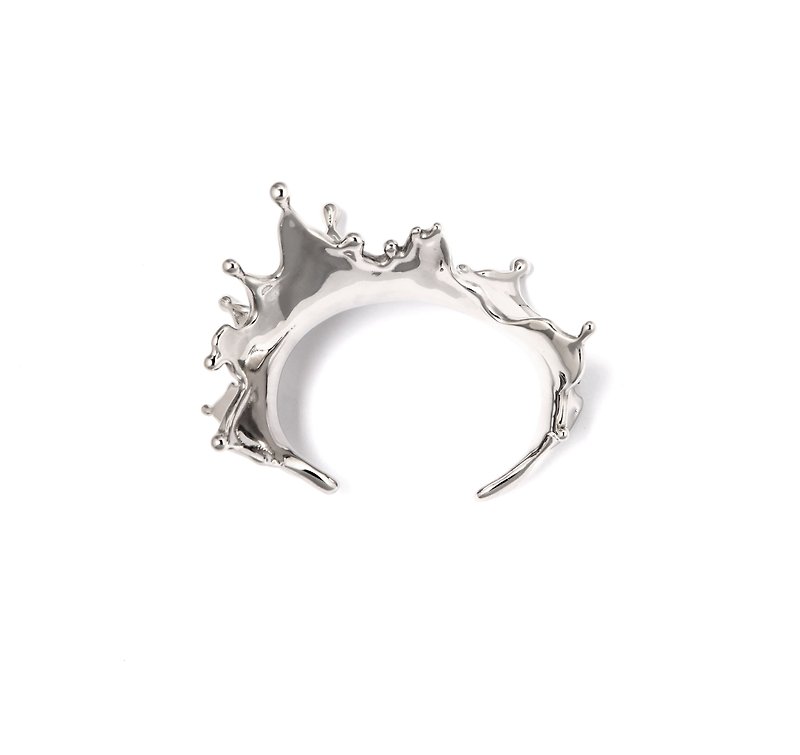 Spin Bracelet 銀色水花手鐲 - 手鍊/手環 - 其他金屬 