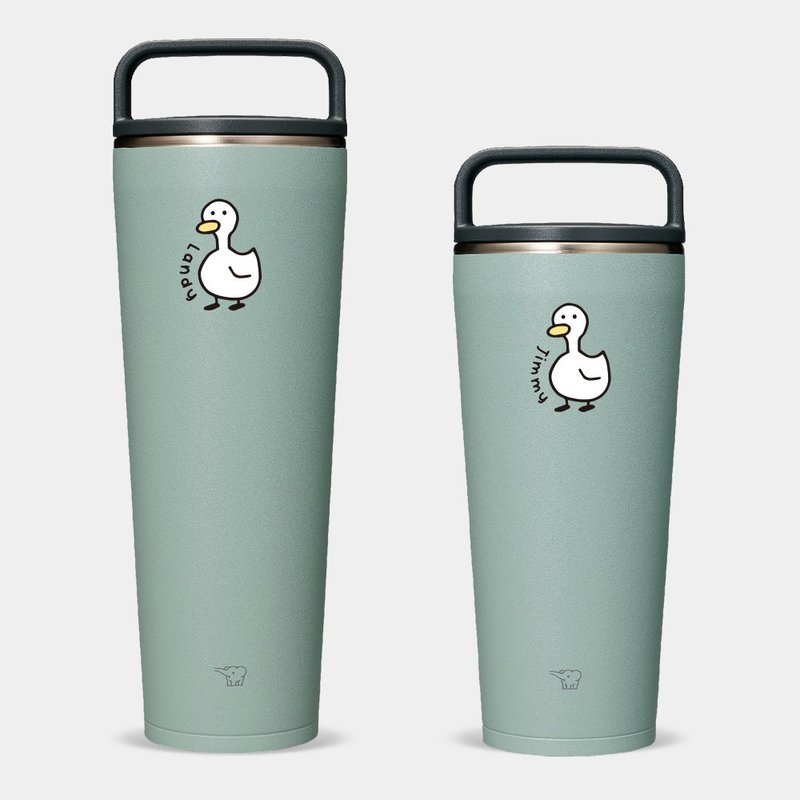 【客製化禮物】鴨 duck720 / 890ml 象印隨行杯 客製化文字 PU002 - 保溫瓶/保溫杯 - 不鏽鋼 綠色