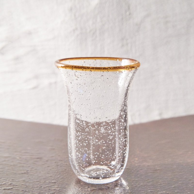 【3,co】手工氣泡感玻璃杯(大) - 茶邊 - 花瓶/花器 - 玻璃 透明