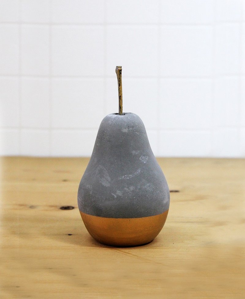 SUSS-Japan Magnets micro luxury style high texture avocado shape Cement paperweight-spot - Other - Cement Gray