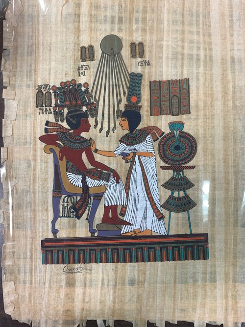 エジプト風 絵画 エジプト、ギザのバハリヤ・オアシスにあるパ・ネントウィーの墓