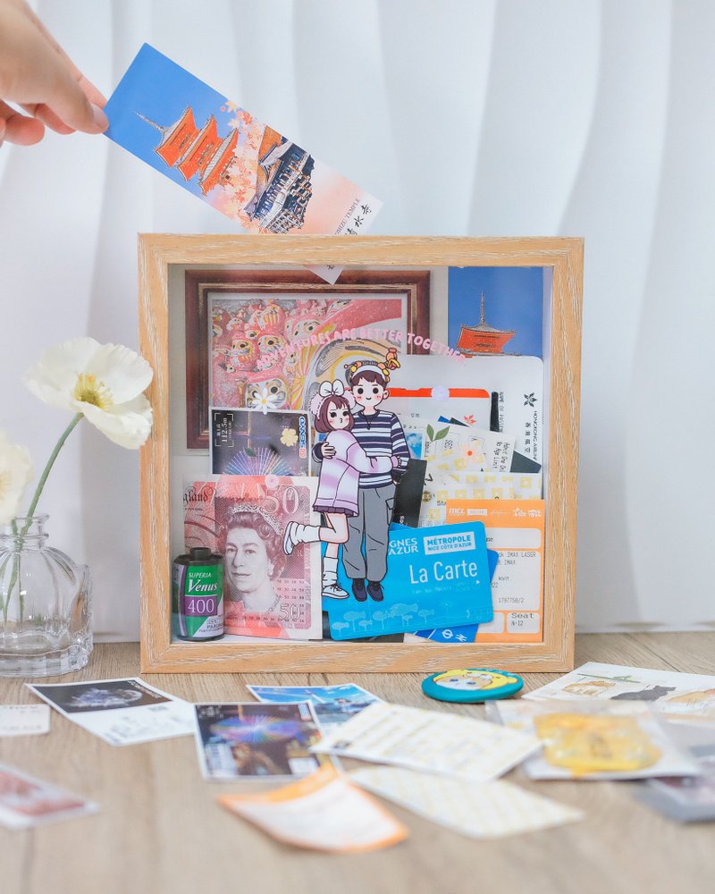 Personalised Wooden Ticket Frame ⋯Custom Portraits - Picture Frames - Other Materials 