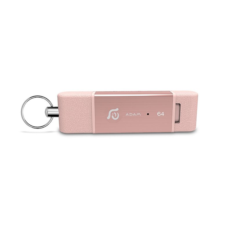 iKlips DUO Apple iOSデュアルフラッシュドライブ64GBローズゴールド - USBメモリー - 金属 ピンク