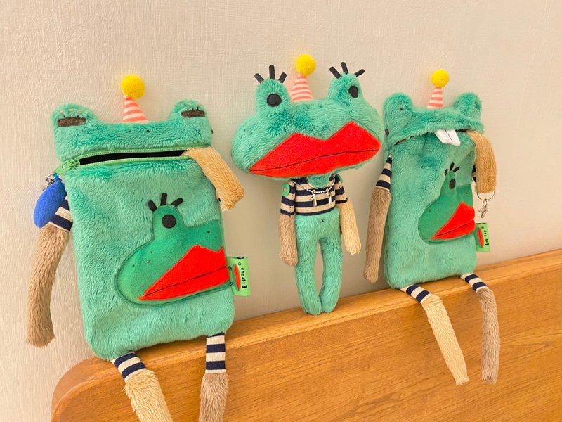 E*group 15th anniversary Awa handmade doll commemorative model - Stuffed Dolls & Figurines - Cotton & Hemp Green