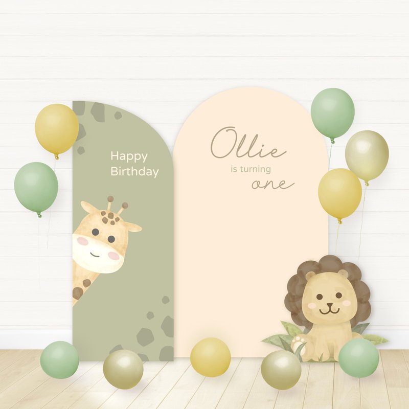 [Customized] Forest Animal Mini Backboard | Party | Birthday | Anniversary | Decoration - Other - Other Materials Multicolor